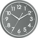 AKCISOT Wall Clock Bathroom 10 Inch Analog Small Wall Clocks Battery Operated - Silent Non Ticking Modern Simple Style Clock Decorative for Kitchen,Bedroom,Home Office,Living Room,School(Gray)