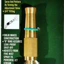 Harbor Freight Tools 4" Brass Garden Hose Nozzle