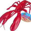 Realistic Red Lobster (12") Plastic Prop Toy Party Decoration Fish Net Sea Ocean (6)