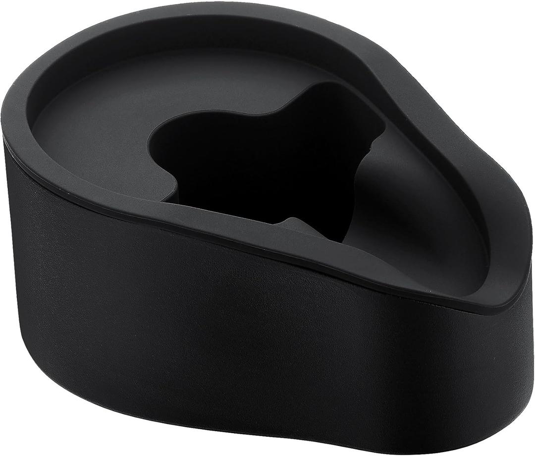 Normcore Portafilter Holder, Portafilter Tamping Station, 304 Stainless Steel With Silicon Espresso Holder Tamper Stand Fits 58mm Espresso Machines Portafilters, Black