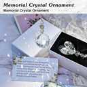 Sympathy Gifts for Loss of Loved One,Unique Bereavement Gift Rainbow Maker and Heart,Memorial Gifts for Loss of Mom Dad Son,Prism Suncatcher Ornament for Funeral Favors,Daily Remembrance