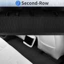 Floor Mats for Tesla Model X 5 Seater 2026 2025 2024 2023 All Weather Model X Floor Mats for Tesla Model X Accessories 2026 2025 2024 2023 TPE Back Seat Cover Trunk Frunk Mat Black