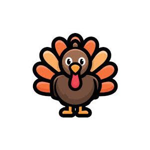 Turkey Ace Plush With Football, Stuffed Animal Toy 11in