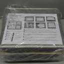 TYEERS Extra Large Collapsible Storage Bins with Lids and Compartments, Organizing Bins for Closet Storage, Clothes Storage, Cube Organizer for Home Office Storage - 3 Pack - Gray