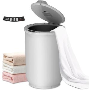 Trydow Ultra Large Capacity Towel Warmer, Rapid Heating with Timer, One-Button Digital Display Control, Safety Lock, Gifts for Him & Her, Auto Shut-Off, Fits 2 Large, Blanket, Bathrobe, Gray (Grey)