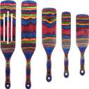 Spurtle Set, Wooden Utensils for Cooking, Kitchen Utensils Set, Pakkawood Kitchen Cooking Utensils Set, Apartment Essentials Wood Serving Spatula spoon, Home & kitchen Gift for Women & Men