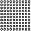 100 PCS Abrasive Buffing Wheels,1 Inch Buffing Polishing Wheel Set for Rotary Tool Accessorie 1/8'' (3mm) Shank, Grey 600 Grits for Metal,Wood, Rust Removal