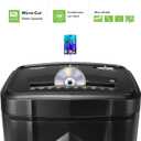 Aurora AU1225MA High-Security 12-Sheet Micro-Cut Paper and CD/Credit Card Shredder/ 5-Gallon Pullout Basket/40 Minutes Run Time