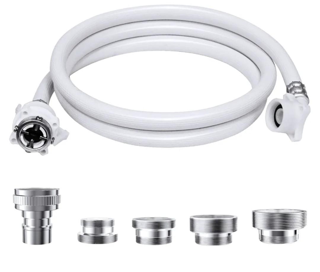 Washing Machine Hoses, Portable Water Inlet Connection and Supply Line, (90 Degree Elbow) quick connect