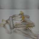 20 Pcs Gold Glitter Sparkle Hangers, Ultra-Thin Acrylic Glitter Hangers for Dresses and Suits - Non-Slip Space-Saving Clothes Hangers (Gold)