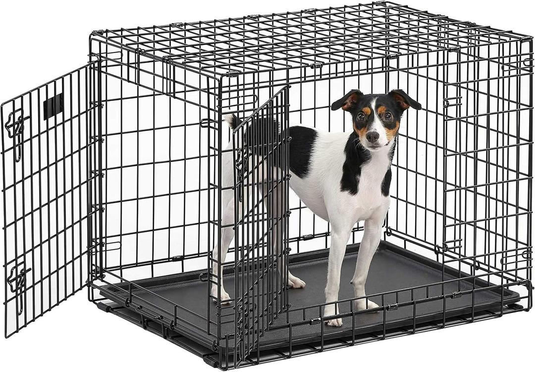 MidWest Homes for Pets Ultima Pro Heavy-Duty 30-Inch Dog Crate, Ultra-Strong Steel Double Door Pet Cage for Medium-Sized Breeds, Accessories Included