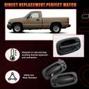 Exterior Door Handles, w/Lock Cylinders & Keys Compatible With Chevy GMC Cadillac Vehicle 1999-2007 Silverado Suburban Tahoe Avalanche, Sierra Yukon, Escalade Replaces# 15034985, 15034986 (2Pair)
