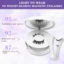 Magnetic Eyelashes with Applicator,2026 New Reusable Magnet Lashes Natural Look,Easy to Wear and Remove Soft Lashes kit No Glue or Liner Needed (Simple#06+Camellia#02)