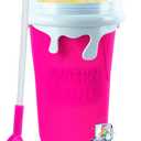 ROEDEER Large Slushie Cup 500ml,Frozen Magic Slushy Cup Maker,DIY Homemade Ice Cream,Milk Shake,Drinks Smoothie,Fruit Juice Slush Cup,Cool Stuff Gifts for Kids and Family - Pink