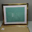 LaVie Home 20x24 Picture Frame Gold Poster Frame,Display Pictures 16x20 with Mat or 20x24 Without Mat, Stable and Sturdy Frame and Polished Plexiglass, Horizontal and Vertical Format of The Walls