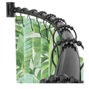 Curved Shower Curtain Rod For Bathroom 38-72 Inches, Adjustable Length, Curved Shower Rod, 0.9MM thickness, Round Shower Curtain Rods, Rotate Bracket For Large Shower Space, Need Drilling, Black