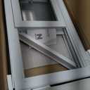 NOOTA Basement Window 32" x 18" Double Tempered Glass, Removable Flange, Vinyl Sliding Window，White | Sliding window