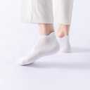 ACCFOD Womens White Ankle Socks Athletic Running Low Cut Socks With Tab for Women Size 6-9