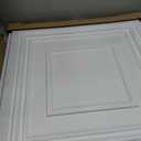 Art3d Drop Ceiling Tiles 24x24 Inch (12-Pack, 48 Sq.ft) Glue Up PVC Ceiling Tiles 2x2 Ft., Decorative Ceiling Panels for Kitchen, Living Room, Office and Home, White
