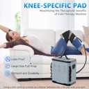 ICYTHRP Cold Therapy Machine with Programmable Timer, Portable Ice Machine for Knee After Surgery, Knee Replacement Recovery System for Pain Relief with Compression Pad