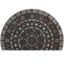 Mohawk Home Entryway Door Mat 2' x 3' All Weather Doormat Outdoor Non Slip Recycled Rubber, Mosaic Mythos Stone Slice