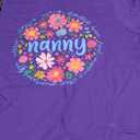 My Favorite People Call Me Nanny Mothers Day Girly Women T-Shirt, L, Purple