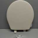 Bemis 730SLEC Slow Close Toilet Seat, Easy Clean Hinges and Durable Plastic Seat, Made in USA, Round, Bone