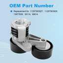 Belt Tensioner Assembly with Pulley Compatible with 2008-2010 BMW 135i/ 2007-2010 335i/ 2008-2010 535i/ 2008 535xi/ 2011-2013 335is Replacement for 11287563927 11287563926