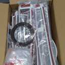 Front Grille Mesh Inserts & Headlight Cover for Jeep Wrangler JL JLU Unlimited Sport/Sports 2018-2023 Exterior Accessories Clip-in Grille Guard Cover Headlight Bezels Trim Ring (White 9PCS)