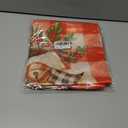 2 x HOMETITUTE Christmas Throw Pillow Covers 18x18 Inch Set of 2 Soft Decorative Knit Mitten Cushion Covers Rustic Farmhouse Holiday Winter Christmas Pillow Cases for Sofa Couch Bed Living Room