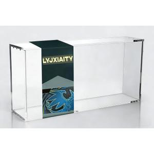 Acrylic Display Case Compatible with Mega Charizard X ex Ultra-Premium Collection | Heavy Duty 8mm+5mm Magnetic Box for Terapagos & 151 UPC | UV Resistant Dustproof Storage Protector