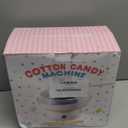 Cotton Candy Machine for Kids & Family, Mini Pink Vintage Cotton Candy Maker with 40 Sticks & Sugar Scoop, Ideal for Birthday Christmas Party Gifts