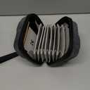 K&F CONCEPT 10 in 1 Lens Filter Case, Hard Shell Camera Filter Pouch Up to 82mm with Hand Strap, Waterproof Camera Lens Filter Storage Wallet for ND UV CPL Filter Pouch (Grey)