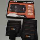 HIEEY 2 Pieces Magnetic Wristband for Holding Screws, Gifts for Men, Tool Belt Magnetic Wristband for Holding Screws, Cool Gadgets Christmas Gifts for Him Men Women Husband (Gift Box)