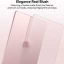 EooCoo for MacBook Neo Case 13 inch 2026 Model A3404, 100% Match Official Color, Anti-Fingerprint & Scratch & Crack, Sturdy Protective Hard Shell Cover Laptop Accessories, Blush Clear
