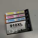 910XL Ink Cartridge 4 Packs Compatible Replacement for HP Ink 910 XL with OfficeJet Pro 8020 8025 8028 8035 8030 8010 8015 8018 8022 Printer, Black Color