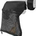 Feyachi Brass Shell Catcher, Tactical Cartridge Nylon Mesh Collector Casing Brass Catcher for Rifle Range Shooting (Black)