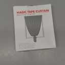 AJAZZ self Adhesive Portable 100% Blackout Curtains Simple and Easy to installBedroom Window Thermal Lnsulated Kitchen Room Darkening Black Small Drapes 1-Pack