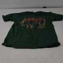Elephant Floral Flower T-Shirt M Green