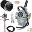 XR50 CRF50 Carburetor Fit for Honda CRF50F Z50 CRF XR 50R Z50R Z50A Mini Trail 50 Mini Bike Carb with Air Filter & Fuel Valve Petcock