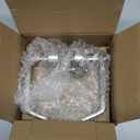 Privacy Keyless Door Handle Lock with in-Use Or Vacant Indicator for Men/Women Restroom,Commercial Grade,Vacancy Occupied Sign Bathroom Door,Perfect for Public Washroom(70mm,Brushed Nickel)