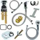Salon Bowl Faucet Salon Shampoo Bowl Replacement Kit Vacuum Breaker Kit Shampoo Bowl Hose and Sprayer for Barber, Salon, Home