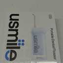 usmile C10 Portable Water Flosser  Travel-Friendly, 95-Day Battery, 4 Modes, 360 Nozzle, 180ml Tank, IPX7 Waterproof, Dentist-Recommended for Braces, Implants & Sensitive Gums (Blue)