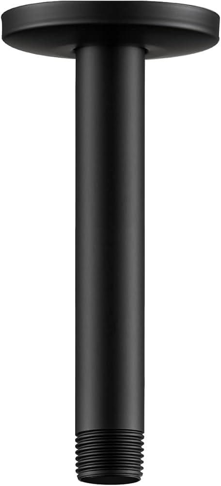 Shower Arm with Flange Ceiling Mount Replacement Rain Shower Head 6"