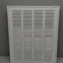 EZ-FLO 16 x 20 Inch (Duct Opening) Return Air Vent Cover for Wall or Ceiling, Solid Steel Return Air Filter Grille, HVAC Vent Cover, White, 61631