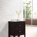 Coaster Home Furnishings - Carlton - Wood - 2-Drawer Nightstand with Flat Drawer Fronts, Round Knobs and Tapered Legs - Bedroom - Cappuccino - 202092