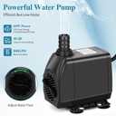 Pond Waterfall Spillway Kit with Filter Media & 800 GPH Pump, 304 Stainless Steel Waterfall Box, 9.8FT Hose, Complete Pond Kit for Outdoor Ponds, Koi Ponds, Fountain (11.8"L x 12"W x 5.1"H)