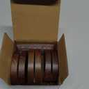 UNIQOOO 6 Pack 3.3" Arch Rustic Walnut Wood Stand with 1/8" Slot, for Wedding Table Number Sign, Place Card Holder, Photo Display Stand | for Event Decor, Retail Shop, Cafe Restaurant Menu, Business Card, Name Tag