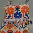 ZAFUL 2 Piece Swimsuits for Women Bandeau Tankini Top with Skirt Bottom Tummy Control Bathing Suit (M)