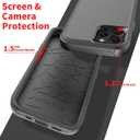 droperprote for iPhone 15 Pro Max Case with Tempered Glass Screen Protector 3 in 1 Heavy Duty Rugged Shockproof Protective Phone Case for iPhone 15 Promax 6.7" (Black)